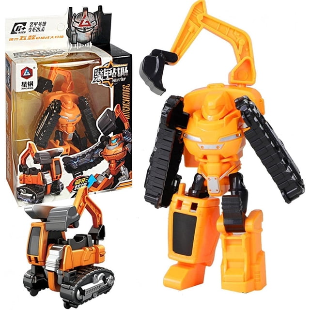 Juguete 5 en 1 que cambia de forma, conjunto de vehículos de juguete, coches, Robot, conversión de juguetes, conjunto de figuras de acción de Robot para niños