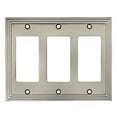 thumbnail image 2 of Cosmas 25084-SN Satin Nickel Triple GFI/Decora Rocker Wall Switch Plate Switchplate Cover, 2 of 3