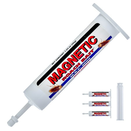 Magnetic Roach Bait - Boric Acid 33% Formula - 1 Pack (4 x 35g Tubes) by Nisus Corporation