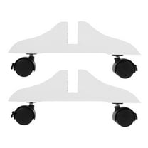 2pcs Wooden Room Divider Base with Movable Wheels, Freestanding Screen Partition Holder Stand, Support Feet for Room Dividers