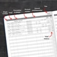 thumbnail image 2 of Clever Fox Accounting Ledger Book - Accounting Log for Small Businesses & Personal Use - Columnar Journal for Tracking Money, Expenses, Deposits & Balance - Hardcover, Large, 7x10″ (Dark Blue), 2 of 7