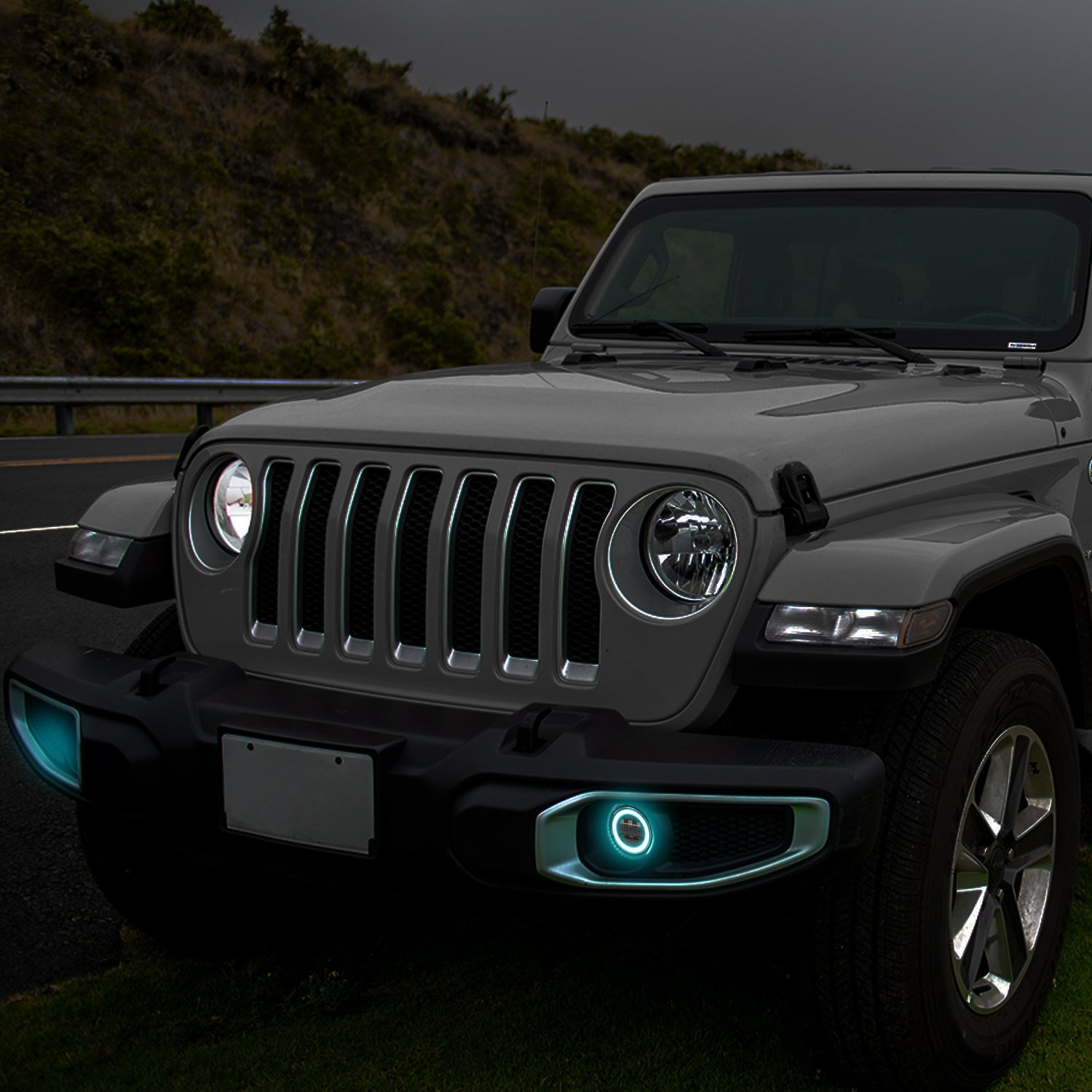 Sunpie (2pcs/set) 4 inch RGBW LED Fog Lights for 2018-2024 Jeep Wrangler JL/JLU Jeep Gladiator (JT)