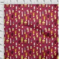 thumbnail image 4 of oneOone Cotton Poplin Magenta Fabric Cactus Fabric For Sewing Printed Craft Fabric By The Yard 42 Inch Wide-W0, 4 of 6