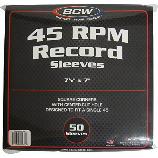 45 rpm paper record sleeves
