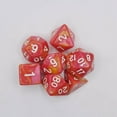 thumbnail image 4 of Ensemble de dés Polyédriques 7 Pcs Durables pour Jeu de Cartes Café Rose Jaune, 4 of 7