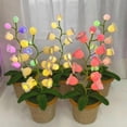 thumbnail image 4 of Shimmernest Lilyglow Flowers, Lily of The Valley Lamp, Crochet Artificial Flower, 4 of 5