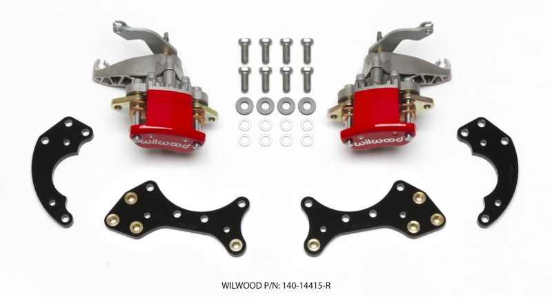 Wilwood Forged Dynalite P/S P-B Kit Drilled-Red New Big Ford 2.50in Offset