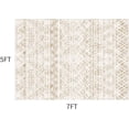 thumbnail image 2 of HAHDAXIA Boho Area Rug 5x7 Carpet Rugs for Living Room Bedroom Moroccan-Machine Washable Rugs for Bedroom Dining Room Living Room Rug Neutral Taupe Home Decor, 2 of 7