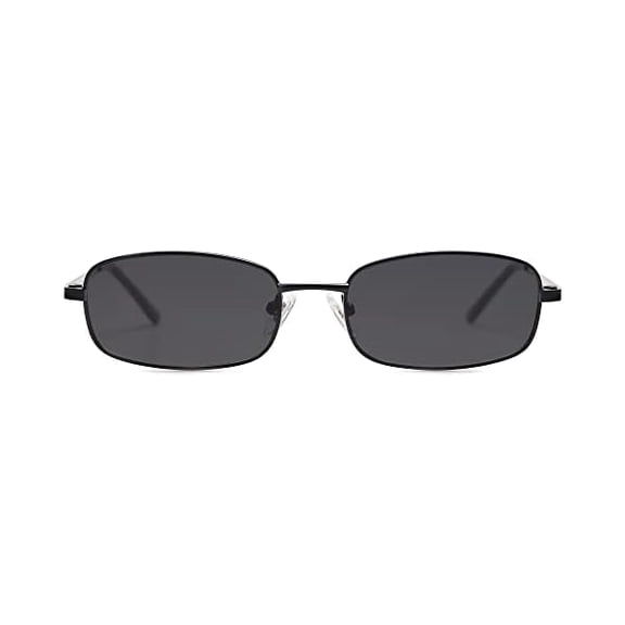 LYH Small Trendy Rectangle Sunglasses Womens Mens, Retro 80s 90s Y2k Chic Narrow Thin Skinny Sunnies SJ1187