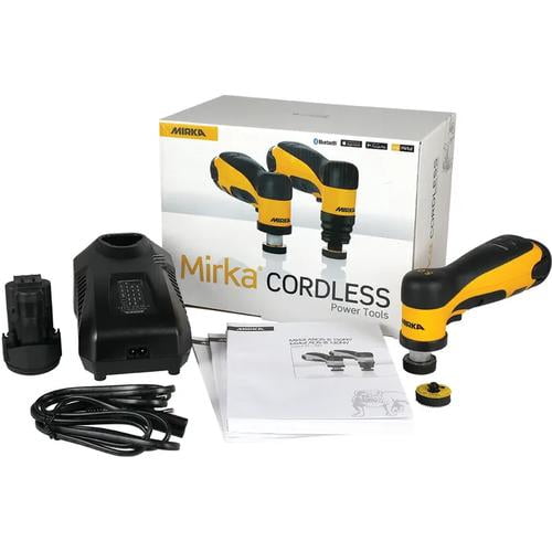 Mirka AROS150-B Angled Random Orbital Sander Kit, 5 mm Orbit, 12V Cordless