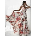thumbnail image 3 of Robe de Plage Bohème à Imprimé Floral pour Femmes, Robe Maxi Sans Manches pour Soirée, 3 of 5