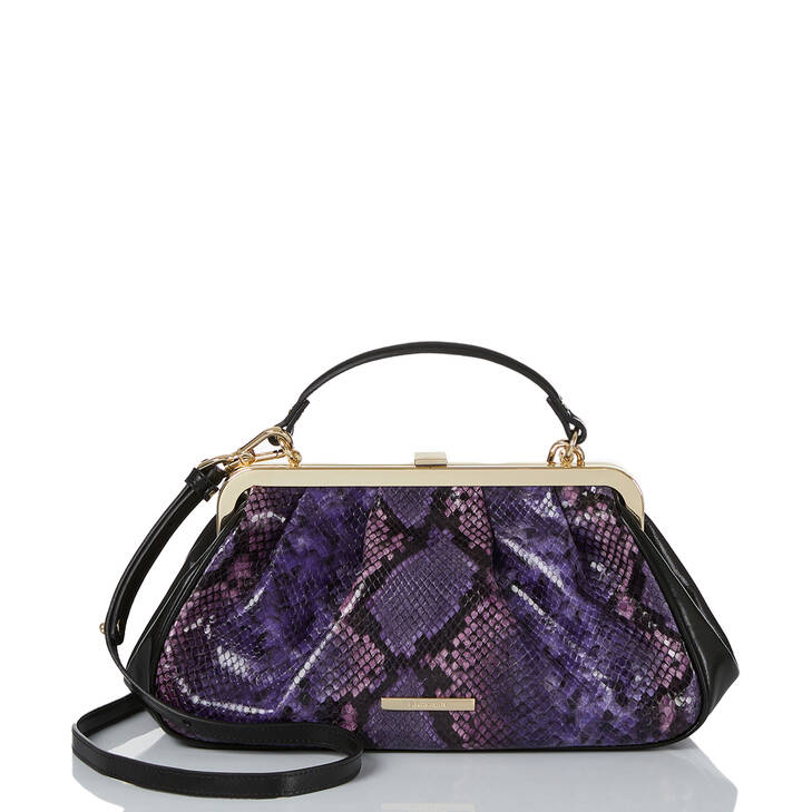 Brahmin Emmett Frame Purple Potion Crossbody Bag