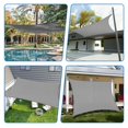 thumbnail image 2 of Toldo vela de sombra TANG 61 x 61 cm con bloqueo UV, gris, 2 of 7