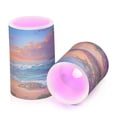 thumbnail image 2 of Electronic Candle Light Combination 3x5In, 3x4In Flameless Candle Plastic Festive Decoration Party Christmas Decoration Sunset Sea, 2 of 7