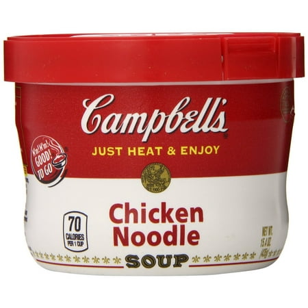 8 PACKS : Campbells Microwavable Bowl Chicken Noodle Soup,