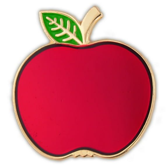 PinMart's Red Apple Fruit Food School Teacher Enamel Lapel Pin