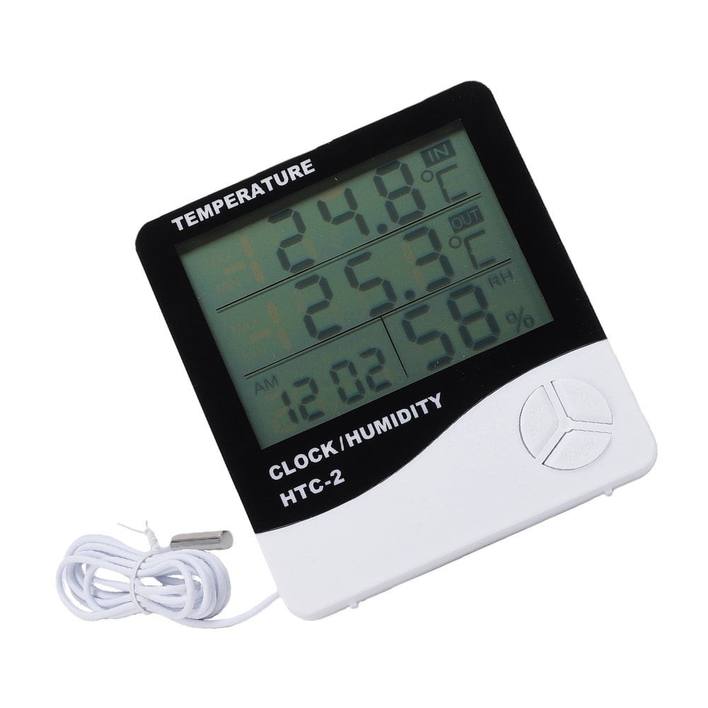 Novixy Htc- for 2 indoor/Outdoor Digital Dual-Temperature Electronic Thermometer With Probe