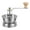 70mm, variant on Mason Jar Coffee Grinder with Crank Handle Manual Coffee Grinder Stainless Steel Coffee Grinder Lid Attachment Detachable Hand Coffee Bean Grinder for Wide Mouth Mason Jars