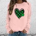 thumbnail image 1 of Chandail en Molleton Oversize 2023 pour Femmes Chemises Unies Col Rond Manches Longues Hauts Blouse Imprimée Coupe Ample Hauts pour Femmes, 1 of 4