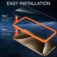 thumbnail image 5 of 3 Pack Clear Screen Protector for iPhone 16 Pro Max/iPhone 17 Pro Max, Shatterproof Tempered Glass Film 6.9" with Easy Installation Tool, 5 of 8