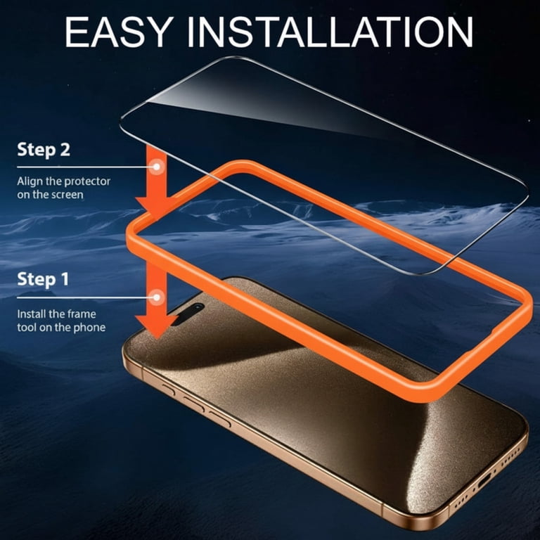 Ahyaa Clear Screen Protector for iPhone 15 & iPhone 16 photo 4