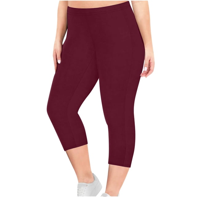 Yuyuzo Leggings Capri pour Femmes Taille Haute Décontractée Extensible Confortable Yoga Compression