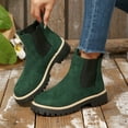 thumbnail image 6 of Winter Boots for Women, Snow Boots Warm Fur Lined Comfortable Ankle Waterproof Anti Slip Chelsea Boot (Green,38), 6 of 6