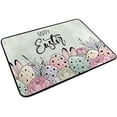 thumbnail image 2 of GZHJMY Easter Bunny and Easter Eggs Floor Mat, Non-Slip Washable Entrance Front Door Rug for Home Indoor Kitchen Bathroom Bedroom, 23.6"x 15.27", 2 of 7