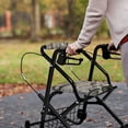 thumbnail image 4 of COEQINE Daisy Wood Medical Products Rollator Walker Seat & Back Cover Universal Rollator Walker Seat and Backrest Covers Drive Rollator Seat Cover for Seniors Using Walking Aids, 4 of 7