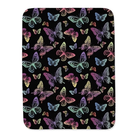 Pattern With Rainbow Butterflies Blanket -Image by Shutterstock,