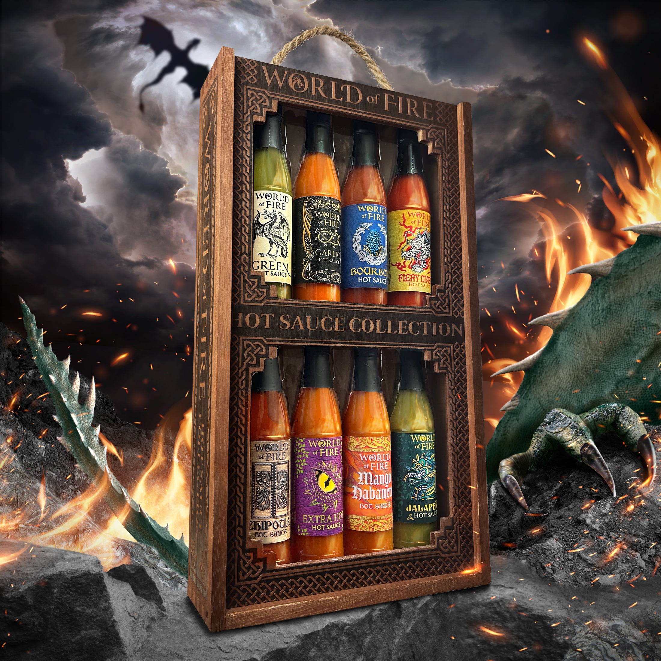 World of Heat Hot Sauce Crate Gift Sets