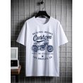 thumbnail image 3 of Men's 100% Cotton Vintage Motorcycle Graphic T-Shirt - Soft & Comfortable Short Sleeve Crew Neck Tee with "Original Motorcycles" Print, Perfect for Casual Wear & Outdoor Activities, 3 of 5