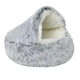 thumbnail image 1 of Cama redonda de felpa suave Colchón para mascotas Cesta cálida y cómoda Saco de dormir 2 en 1 para perros Nido para Pequeño, Gris, 1 of 5