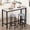 Gray, variant on MOOSENG Bar Table Set with White Faux Marble Top, Pub Height Dining Table and Set of 2 Upholstered Stools, Space-Saving Kitchen Table Set for Small Spaces