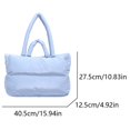 thumbnail image 2 of Bolso Comprador Almohada Hinchazón Acolchado Suave para Mujeres Compras Viajes, 2 of 9