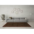 thumbnail image 3 of Ahgly Company Indoor Rectangle Abstract Brown Modern Area Rugs, 5' x 8', 3 of 4