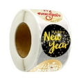 thumbnail image 5 of 500Pcs 1.5 inch Happy New Year Stickers Holiday Supplies Envelope Seals Party Favors for Notebook scrapbook Winter Greeting Cards Crafts Style B, 5 of 8