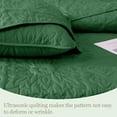 thumbnail image 7 of Whale Flotilla 3-Piece King Quilt Set, Soft Ultrasonic Embossed Bedding Set, Lightweight Bedspread Coverlet with Boho Vintage Pattern, Reversible Bed Cover for All Seasons, Sage Green, 7 of 7