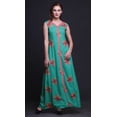thumbnail image 2 of Bimba Robe Longue Décontractée à Imprimé Floral pour Femme, Col en V, Sans Manches, Fente avant, X-Grand, 2 of 5