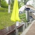 thumbnail image 2 of silvery Patio Umbrella Holder Deck Umbrella Clamp Heavy Duty Steel Patio Umbrella Clamp Bench Buddy Deck Umbrella Stand Fixed Clip, 2 of 5
