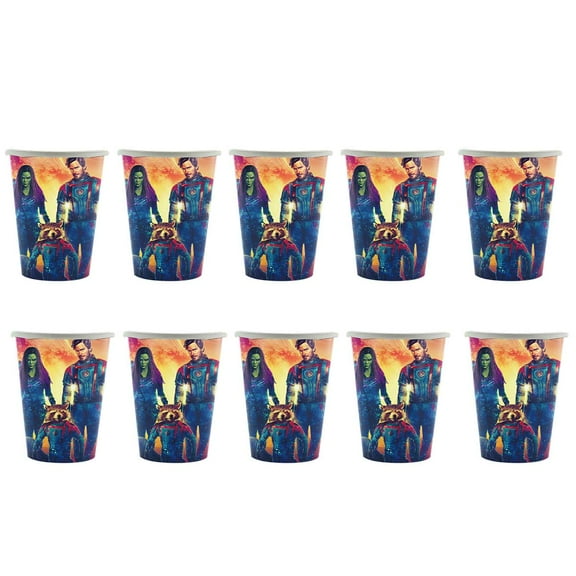 Guardians of the Galaxy Party Supplies Cups Birthday Tableware Disposable Paper Mouthwash Drinking Cups