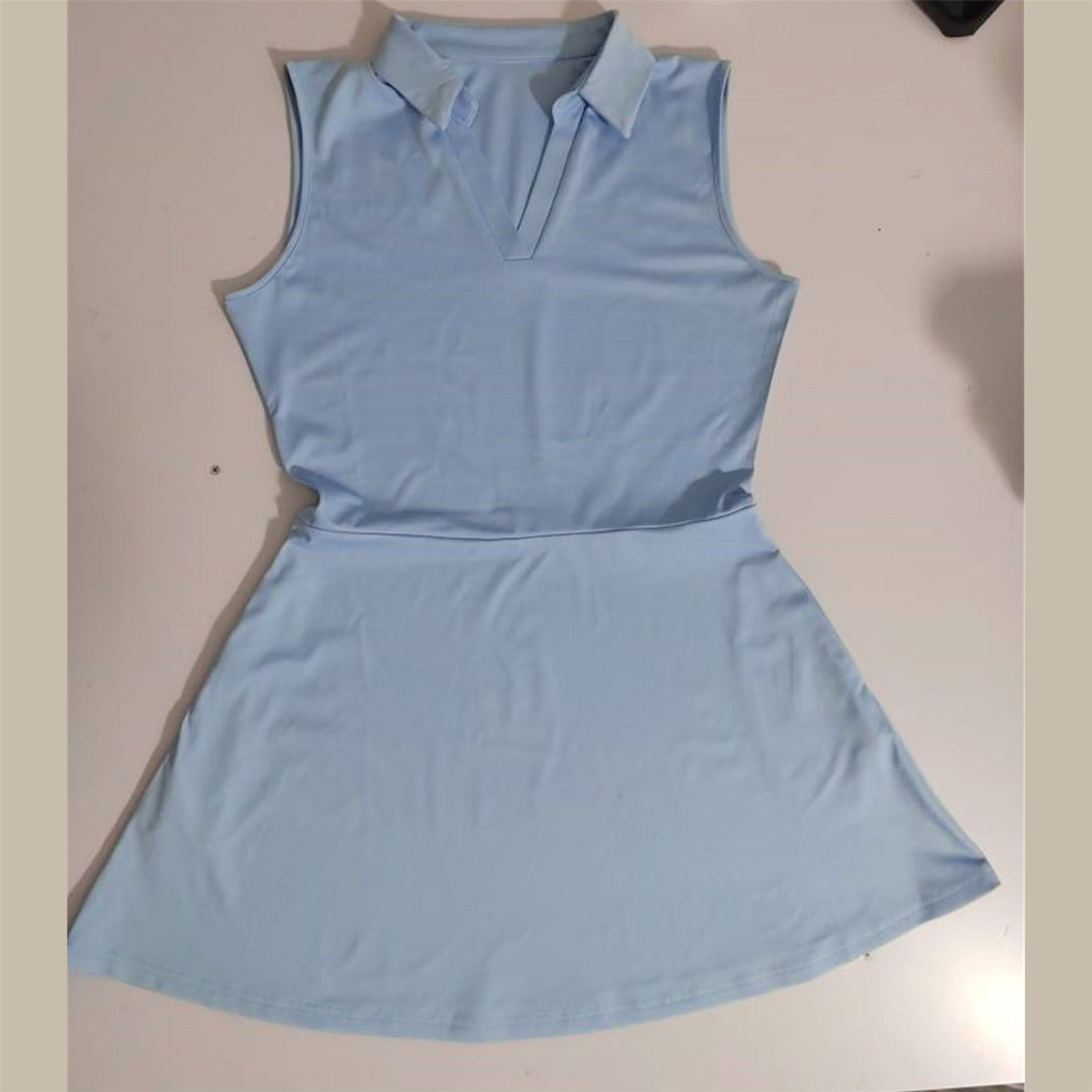 ZRBYWB Womens Dresses Women's Tennis Skirt With Built In Shorts Dress With 4 Pockets Sleeveless Exercise. Casual Dresses For Women