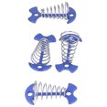 thumbnail image 1 of Tent Nails, 77mm Length Sturdy Non Slip  Tent Pegs Adjustable With Spring For Camping Blue, 1 of 8