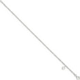 thumbnail image 3 of Sterling Silver Heart Dangle Anklet Made In Italy qg289-9, 3 of 5