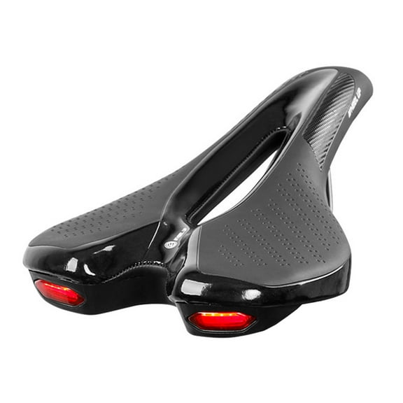 ammoon Comfortable Bike Saddle with USB Charging Taillight and Breathable Cushion