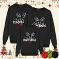 thumbnail image 2 of QTSHPN Matching Family Christmas Sweatshirts Dad Funny Christmas Prints Long Sleeve Xmas Cute Pullover Kids Mama Matching Outfit Festival Party Sweatshirt Men, 2 of 5