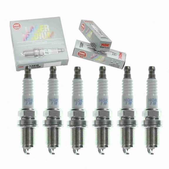 6 pc NGK 7658 Laser Iridium Spark Plugs for 09482-00550 4501 4504 4702 90048-51173 90048-51173-000 FGR8DQI FR6D133 IK20TT PK20TT Ignition Wire Secondary Fits select: 2006-2008 SUZUKI GRAND VITARA