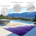 thumbnail image 4 of Fsddascl Purple Coastal Beach Outdoor Rug for Patio/Deck/Porch, Non-Slip Large Area Rug 4 x 6 Ft, Modern Gradient Abstract Sea Waves Indoor Outdoor Rugs Washable Area Rugs, Camping Rug Carpet, 4 of 5
