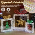 thumbnail image 5 of UBesGoo 3-Pack Iridescent Gift Box Decor, Pre-Lit LED Christmas Ornaments for Indoor Outdoor Display, Square, 5 of 10