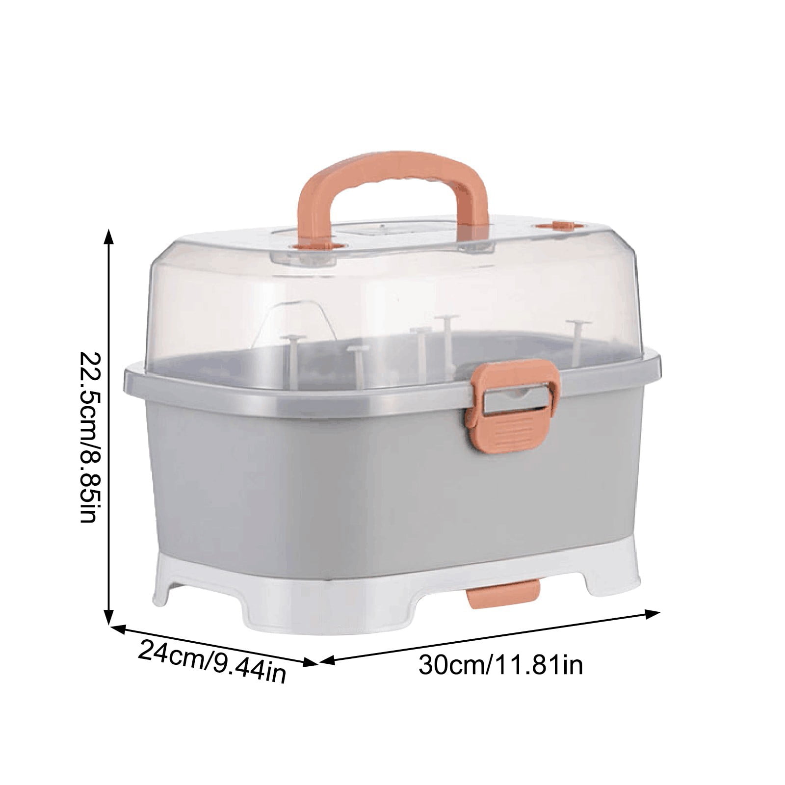 Airtight Storage Containers,Baby Bottle Drying Rack Storage Large Bottle Storage BoxOrganizer With Cover Portable Kitchen Cabinet Organizer